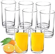 9 Pack 270ML Premium Quality Plastic Drinking Tumblers, Plastic Glasses, Reusable Plastic Cups, Unbreakable Glasses, Drinking Glasses