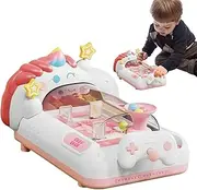 Miniature Pinball Machine | Desktop Arcade Machine with Music & Light,Horse or Dinosaur Game Machines, Interactive Toys for Kids Boys Girls Aged 3-6