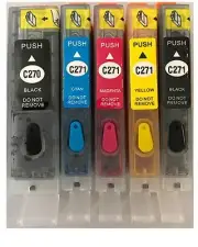 Refillable Ink Cartridge Kit for Canon PGI-270 CLI-271 PIXMA MG5722 MG6820