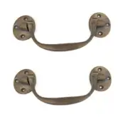 brass 2 large sea chest Box Handle 16 cm heavy strong Solid Pulls Trunk Old Styl