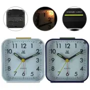 Quartz Alarm Clock With Night Light✅ Tick Snooze Silent Small Bedside Clocks