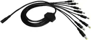 2.5x5.5mm 1 Female to 2/3/4/5/8/10 Male Power Splitter Cable for CCTV Security Camera Accessories Power Supply Adapter