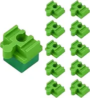 Wooden Railway Track Connectors - Track Adapter for Wooden Train | Set of 10 Wooden Train Track Connector Pieces for Boys Girls Aged -Over 3 Years Old, Toy Train Set Adapter