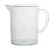Measuring Jug, 250ml - Polypropylene Plastic - Raised Graduations - Eisco Labs