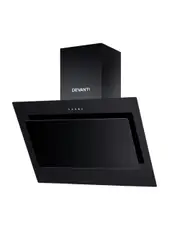 Devanti 900mm Range Hood 90cm Rangehood Glass Black