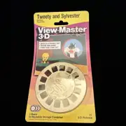 View-Master 3-D Tweety and Sylvester 3 Reel Packet SEALED 1023 Vintage 1988