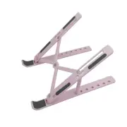 “Adjustable 8-Gear Foldable Laptop Stand – Portable Notebook Riser & Cooling Bra