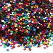 30Gram Sequins for Crafts, 1Pack Colored Sequin and Spangles, Star