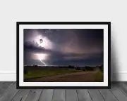Storm photography wall art photo night sky lightning picture thunderstorm print