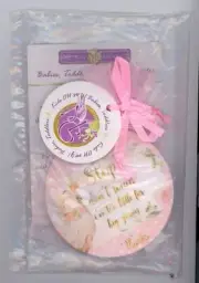Girl Pink Floral Newborn Baby Car Seat Tag Stroller Sign Baby Car Carrier Sign