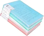 iGolife 4Pcs Presentation Book with Clear Sheet Protectors, 40 Pockets A4 Portfolio Folder Binder Display 80 Pages Bound Sheet Protectors Brinder for Document, Kids Artwork, Diamond Painting