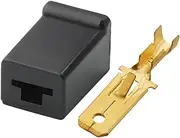 Xiaojiang Store 1-20 Sets 1 Pin Way Black Male 6.3mm Series DJ7011C-6.3-11 Automotic Electronic Wire Connector with Terminals(5Set)