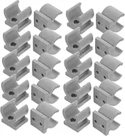 Vaguelly 24 Pcs Toilet Safety Rails Clips Bathroom Toilet Safety Frame Clips Elevated Toilet Seat Bracket Clamp For Elderly Handicapped Toilet Seat