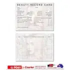 Beauty Therapy Record Card Beauty Salon Client Record 100 Cards