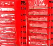 New,Drill Bit Set of 15pc Size 0.30 to 1mm HSS Steel Carbide Watch Euro Tool