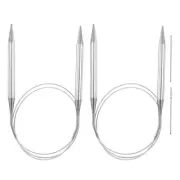 2pcs 39.37" Circular Knitting Needles US 13/9.0mm Needles 5.51" Short
