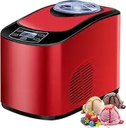 Automatic Ice Cream Maker – 1.5L Soft Serve Desserts Machine with Built-in Freezer & LCD Display, Easy Operation, for Home Homemade, Family & Parties