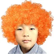 Bestgift Halloween Mardi Gras Cap Fashion Holiday Fluffy Funny Show Synthetic Fiber Clown Wig