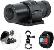 [VSYSTO] Motorcycle Camera, 1080P Sport Helmet Camera Body Action Recorder, 150 Degree Wide Angle, WiFi, Night Vision, G-Sensor Loop Recording, for Bicycle Motorbike Helmet Handlebar