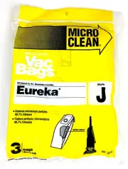 Eureka VACUUM BAGS Style J ~ Micro Liner Clean 3 Count No. 3990 ~ New