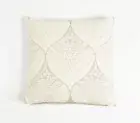 MY IVORY Cotton Cushion Cover ~Embroidered Chambray Cotton~Handmade in India~Eco