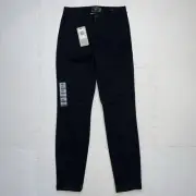 Dockers Weekend Chino High Straight Ankle Pants Women's Size 26 Black