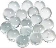 Fun Express Clear Glass Marbles - Bulk 1lb, 87 Marbles - Wedding and Home Decor Accessories