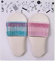 Thimbles for Hand Quilting,Finger Protector Non-Slip PU Leather 2X Guards | Comfortable Quilting Knitting Tools, Crochet Pin Needles Felting Craft Accessories for Handmaking