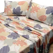Tropical Multicolor Bed Sheet Set 4 Piece 620 TC