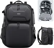ULANZI Hardshell Camera Backpack Bag, Professional Splash-Proof Photography Camera Case Anti Theft Travel for Photographers Unisex Drone DSLR Mirrorless Camera Lens Tripod Holder