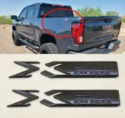 2PCS 2019-2023 GMC Sierra X 31 OFF ROAD Bed Emblem Gloss Black