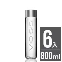 在飛比找Yahoo奇摩購物中心優惠-VOSS挪威芙絲 極致純淨礦泉水(時尚玻璃瓶6入x800ml