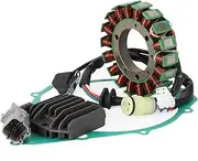 Artudatech Magneto stator + voltage rectifier + gasket stator coil generator coil For Yamaha YFM350 Warrior Raptor 02-2013