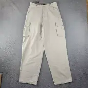 PLUGG Pants Boys 20 Beige Cargo Casual Flat Front Straight Leg Worldwide Outdoor