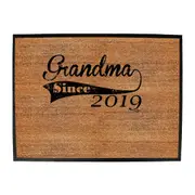 Grandma Since 2019 - Funny Novelty Doormat Man Cave Floor mat