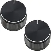 OTOTEC 2pcs D-Hole Radio Knob 20x13mm Halfshaft D-Type Knob 39109M68K00 Radio Knob Button Car Radio Volume Control Knob Compatible with Suzuki Alto