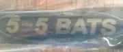 5for5 WOODEN BAT 34" .50 BBCOR CERTIFIED - NEW in PLASTIC D5C71