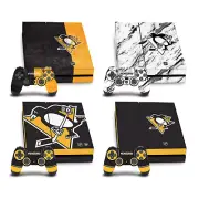 OFFICIAL NHL PITTSBURGH PENGUINS VINYL SKIN FOR SONY PS4 CONSOLE & CONTROLLER