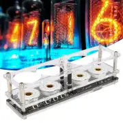 4-Bit Integrated Design Nixie Tube Clock with Remote Control for QS30-1/SZ1-1