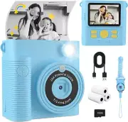 Instant Print Camera for Kids, 1080P HD Kids Digital Cameras Instant Print Photo