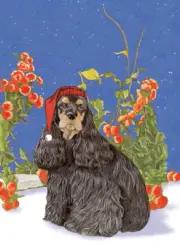 Cocker Spaniel Christmas Cards Set of 10 cards & 10 envelopes