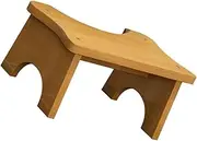 Cabilock Bathroom Toilet Seat Stool Wooden Step for Toddlers Sturdy Poop Stool for Squatting Easy to Use
