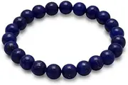 [JewelryWeb] 8mm Lapis Bead Stretch Bracelet-Stretch-Bracelet for Women
