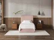 My Style Tapered Headboard & Slimline Base - King Single / Rosewater / Gas Lift Base