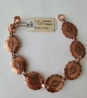 Southwest Copper Concho Bracelet by Sunrise Copper - New - Estate