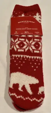 Kids Super Soft Crew Socks 2-pairs size M/L 2-5 New