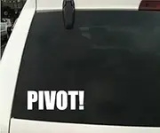 AzQuest Funny Pivot! Friends Decal LAPTOPS Walls Windows Toolbox Gift | 6 inches | AZQ428