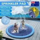 Pet Dog Inflatable Sprinkler Splash Spray Mat Outdoor Water Pool Play Pad AUSALE