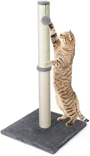 Cat Scratching Post Mushroom Claw Scratcher Pole Natural Sisal Rope Scratching Board for Indoor Kitten Training Interactive Toys Activity Center Small Cats Tree Climbing Tower House Accessories