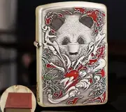 Amazing Rare Double Sided Armor Kung Fu Panda Zippo